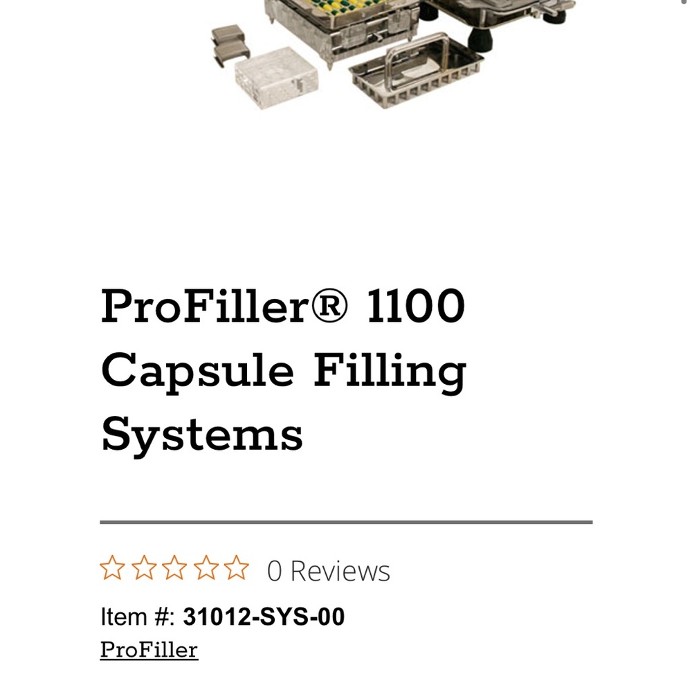 ProFiller 1100 Capsule Filling System